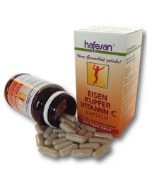 hafesan Eisen + Kupfer + Vitamin C Kapseln